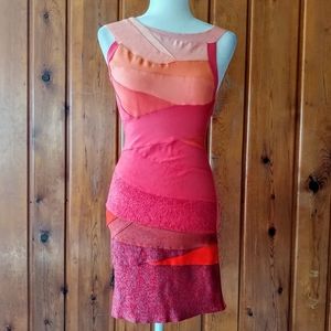 Herve Leger Bandaid Multi-Colored Dress Size L